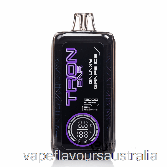Vape Nicotine Australia TRON BAR 12K Disposable Galaxy Grape Ice